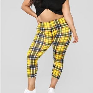 As if plaid leggings